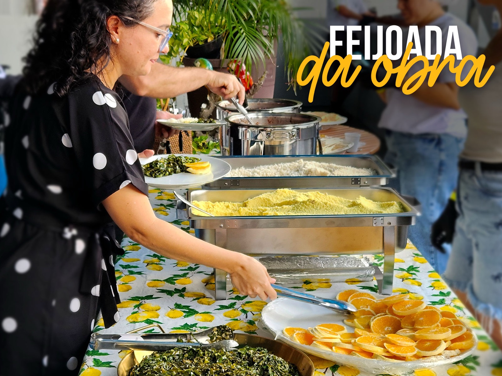 Feijoada da obra — campanha de construção